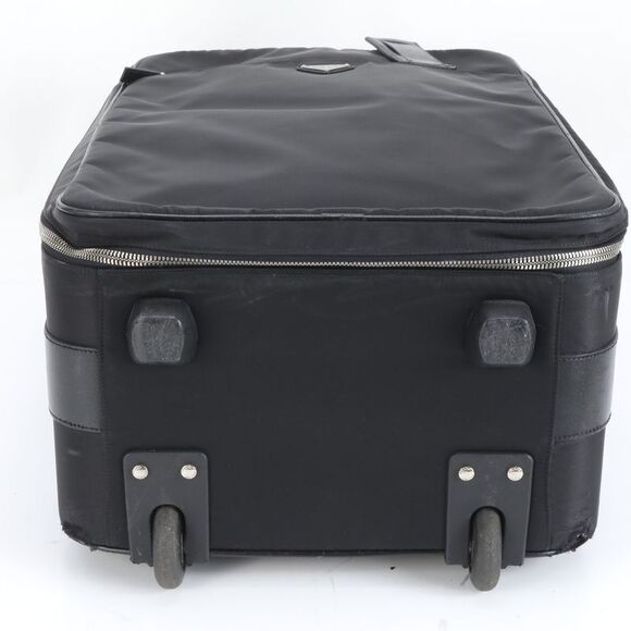 Prada Tessuto Nylon Triangle Logo Leather Suitcase Carry Case Bag Business - Picture 6 of 12